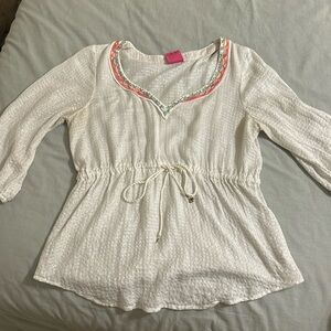 Vintage free people peasant top
